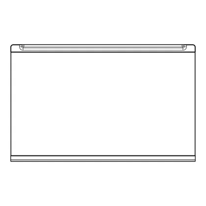 Półka szklana do lodówki Electrolux / AEG neutralna 458,5 x 288,4 mm
