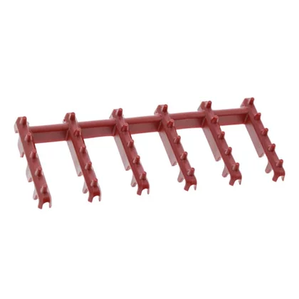 Miękkie kolce do kosza zmywarki Electrolux / AEG czerwone 170 x 75,5 x 17,5 mm