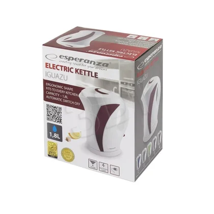 Czajnik elektryczny Esperanza Iguazu EKK001R 1,8 l 2200 W bordowy