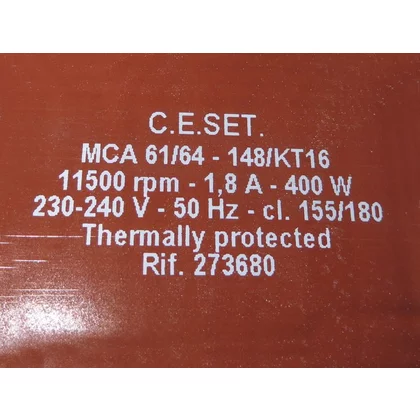 Elementy elektryczne do pralek r Silnik napędowy do pralki Gorenje / Hisense 230 V 450 W 273680