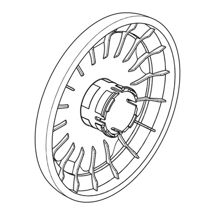 Duże tylne koło do odkurzacza Electrolux / AEG 1181502020