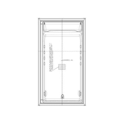 Drzwi chłodziarki, biały, izolacja, 538x990mm Electrolux (8082182034)