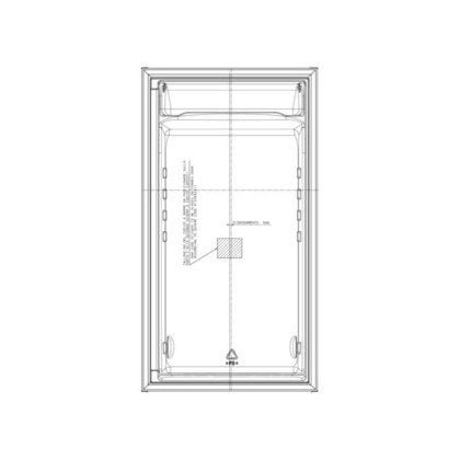 Drzwi chłodziarki, biały, izolacja, 538x990mm Electrolux (8082182034)