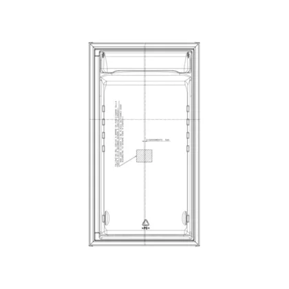 Drzwi chłodziarki Electrolux / AEG białe z izolacją 538 x 990 mm 8082182034