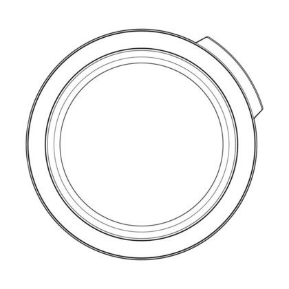 futryna,przód,bialy/srebrny,Ø464mm