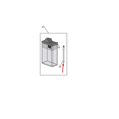 DELONGHI Rurka zbiornika mleka do ekspresu DeLonghi Dinamica 5313232961 53132C8204