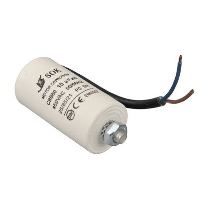 Kondensator do urządzeń AGD Domax 10 µF 450 V z przewodem 27038