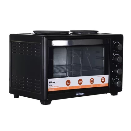 Mini piekarnik elektryczny z płytami grzewczymi Tristar OV-1442 1600 W czarny