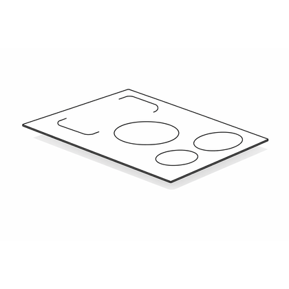 Płyta ceramiczna / szyba kuchenki Beko 4410300501 szara – oryginał BEKO / GRUNDIG / ARCELIK FSM59300WDS