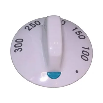 Pokrętło temperatury do kuchni Amica białe z zielonym wskaźnikiem 100-300°C 8014595