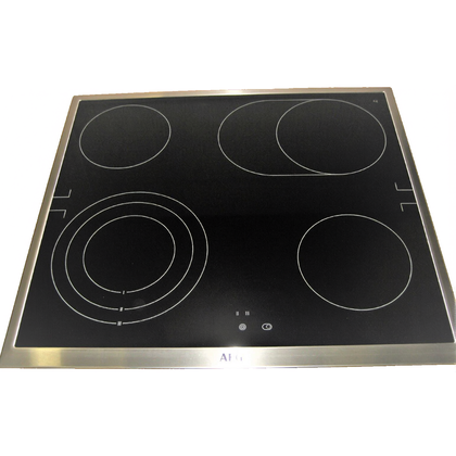 Płyty szklane Płyta ze szkła ceramicznego z ramą Inox do płyty grzewczej AEG / Electrolux 5551121170