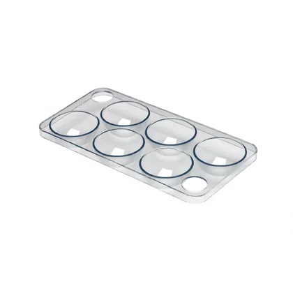 Półki na drzwi różni producenci Pojemnik na jajka do lodówki Whirlpool / Indesit / Ariston / Hotpoint na 6 jajek 481241828013 C00329909 481241829742 C00382229