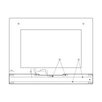 Zestaw szyby drzwi do piekarnika Electrolux / AEG 593x467 mm