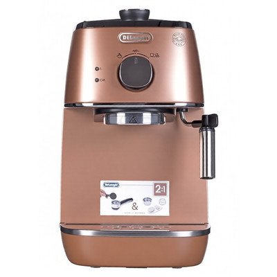 Ekspres kolbowy DeLonghi Distinta ECI341.CP 1100 W perłowo-miedziany