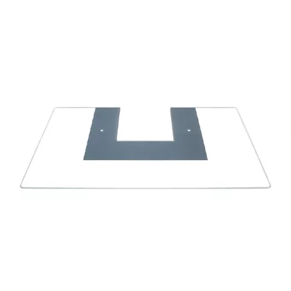 Szyba zewnętrzna do okapu Ariston / Indesit / Hotpoint / Whirlpool HDM90.1 IX DE C00112160