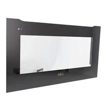 Zestaw szyby drzwi do piekarnika Electrolux / AEG czarny 595,5 x 332 mm