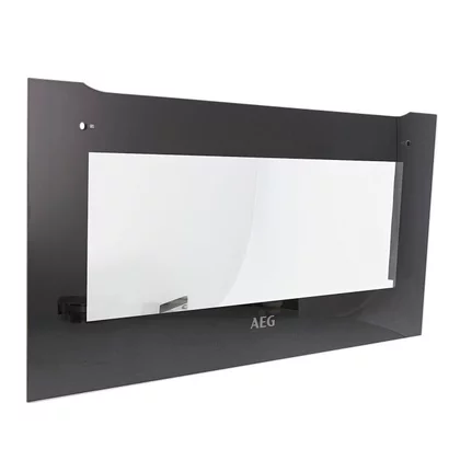 Zestaw szyby drzwi do piekarnika Electrolux / AEG czarny 595,5 x 332 mm