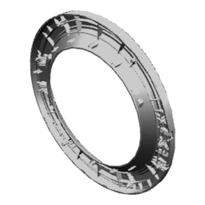 Ramka zewnętrzna drzwiczek do pralki Electrolux / AEG srebrna 1328286164