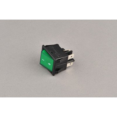 Wyłącznik klawiszowy W4.1.8 zielony 4-styki 19006