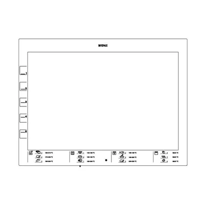 Szyba wewnętrzna drzwi piekarnika Electrolux / AEG 522 x 393 mm 8084055014
