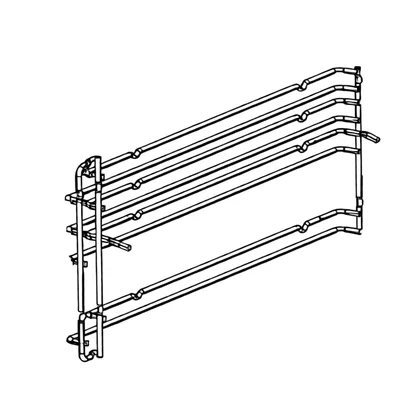 Prowadnica boczna prawa do kuchenki i piekarnika Electrolux / AEG 5550147010