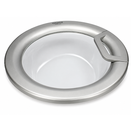 Drzwi kompletne z szybą do pralki Hotpoint Ariston C00292336 488000292336 srebrne oryginał