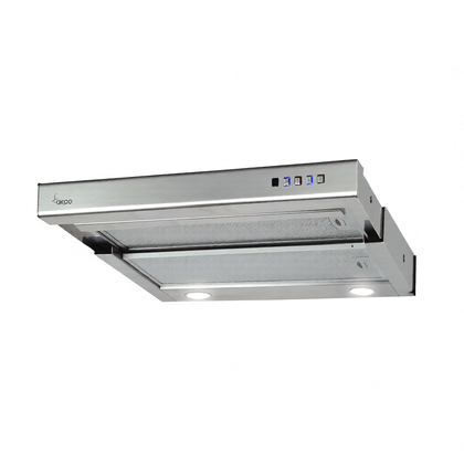 Okap teleskopowy do zabudowy AKPO WK-7 Light Plus 60 inox stalowy wydajność 400m