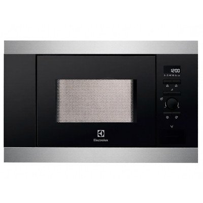 Kuchenka mikrofalowa do zabudowy Electrolux EMS 17006OX srebrno-czarna 800 W
