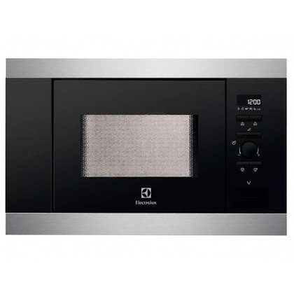 Kuchenka mikrofalowa do zabudowy Electrolux EMS 17006OX srebrno-czarna 800 W