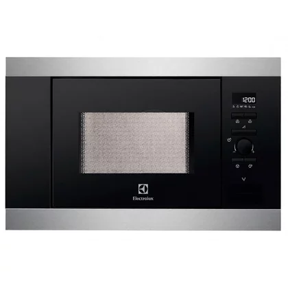 Kuchenka mikrofalowa do zabudowy Electrolux EMS 17006OX srebrno-czarna 800 W