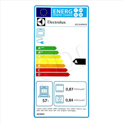 Piekarnik elektryczny do zabudowy Electrolux EZC2430AOX stal nierdzewna-czarny 57 l