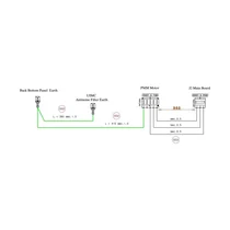 Wiązka kablowa silnika do elektroniki głównej suszarki Electrolux / AEG J2 960 + 410 + 380 mm