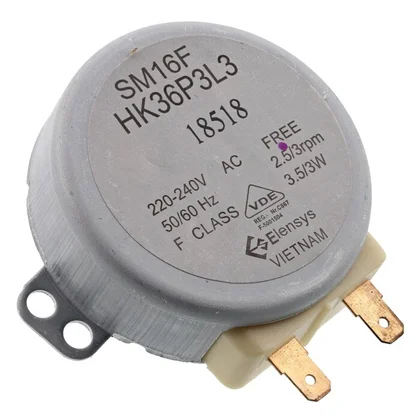 Silnik napędowy talerza obrotowego z osią do kuchenki mikrofalowej Electrolux / AEG 50293713009