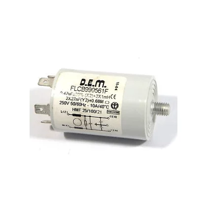 Elementy elektryczne do pralek r Filtr przeciwzakłóceniowy do pralki i pralko-suszarki Whirlpool 481912118143 C00338672
