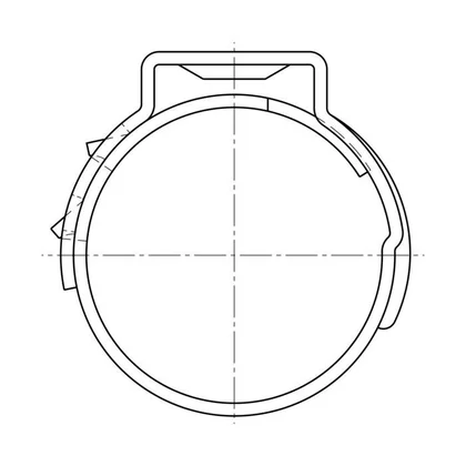 Zacisk rury połączeniowej do pralki Electrolux / AEG 17,5 mm 1323159507