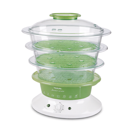 Parowar elektryczny Tefal Vitamin+ 2000 W biały 11 l VC4003