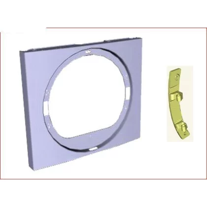 Części drzwiczek do suszarek bęb Blacha przednia obudowy z zawiasem do suszarki Electrolux / AEG 4055280756