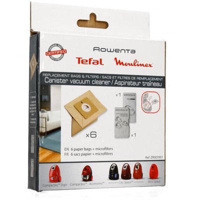Worki do odkurzacza Compacteo 6 szt. + Filtr