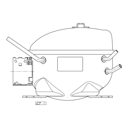Kompletna sprężarka do lodówki i zamrażarki Electrolux / AEG 2425751308