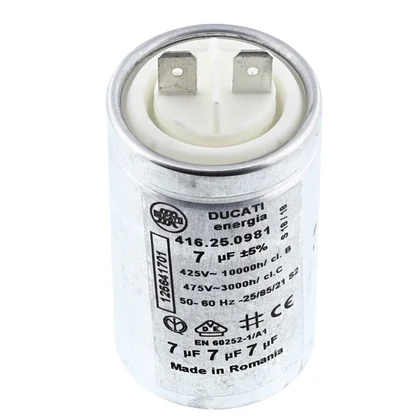 Elektronika do suszarek bębnowyc Kondensator roboczy silnika bębna do suszarki Electrolux / AEG 7 uF 425 V 1256417013