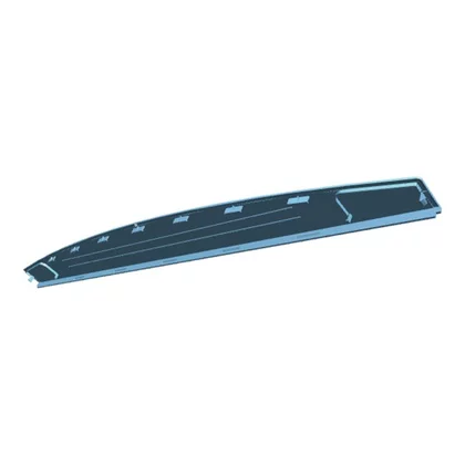 Półki na drzwi różni producenci Osłona górna drzwi do urządzenia chłodniczego Electrolux / AEG 272 586 mm