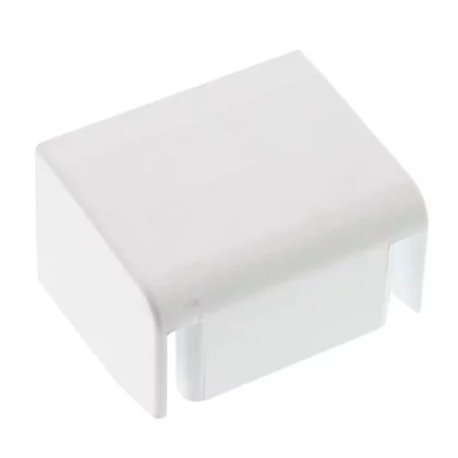 Biała osłona zawiasu drzwi do lodówki i zamrażarki Electrolux / AEG 56,6 x 45,2 x 33,5 mm