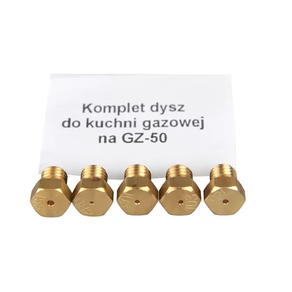 Komplet dysz na gaz ziemny do kuchni gazowej Mastercook X212