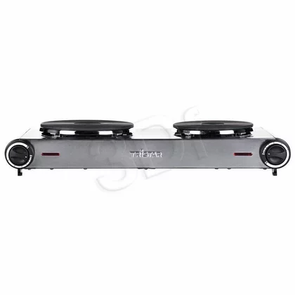 Elektryczna płyta grzewcza dwupalnikowa Tristar KP-6248 2500 W srebrna