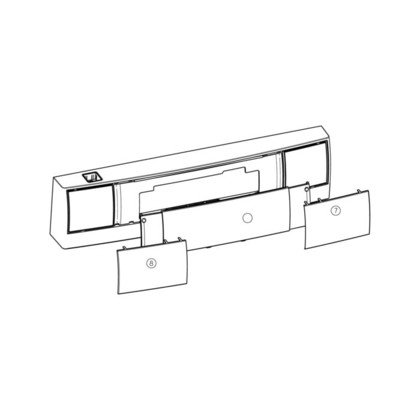 Kompletny panel kontrolny zmywarki (8071474038)