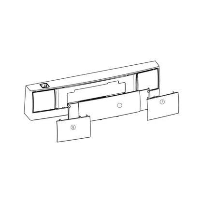 Kompletny biały panel kontrolny do zmywarki Electrolux / AEG 8071474038