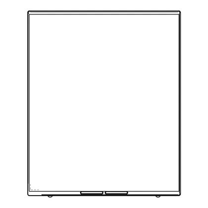 Płyty szklane Ceramika z ramką do płyty grzejnej Electrolux / AEG nierdzewna 496 x 600 mm