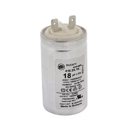 Kondensator do okapu Electrolux / AEG 18MF 450 V 6,35 U
