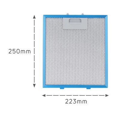 Filtr aluminiowy 222.5x250x9 mm (1007361)