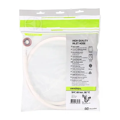 Wąż dopływowy do pralki i zmywarki Electrolux / AEG HighQuality 90°C 1,5 m 9029793495